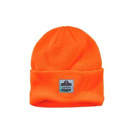 Ergodyne Ergodyne NFerno 6806 Rib Knit Beanie Hat, Cuffed, Orange 16807